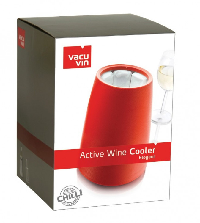 Охладительная рубашка VacuVin для вина емкостью 0,75л, красная